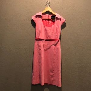 Collared Pink Dress and Belt